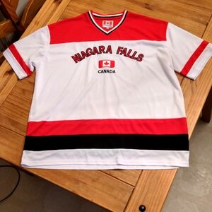 Sunright Multi-Gift Brand Niagra Falls Canada Red/White/Black Jersey, XXL
